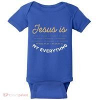 Jesus Is My God Jesus Devo Christian Bible Prayer Jesus Gift Baby Bodysuit thumb 0