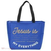 Jesus Is My God Jesus Devo Christian Bible Prayer Jesus Gift Tote Bag thumb 0