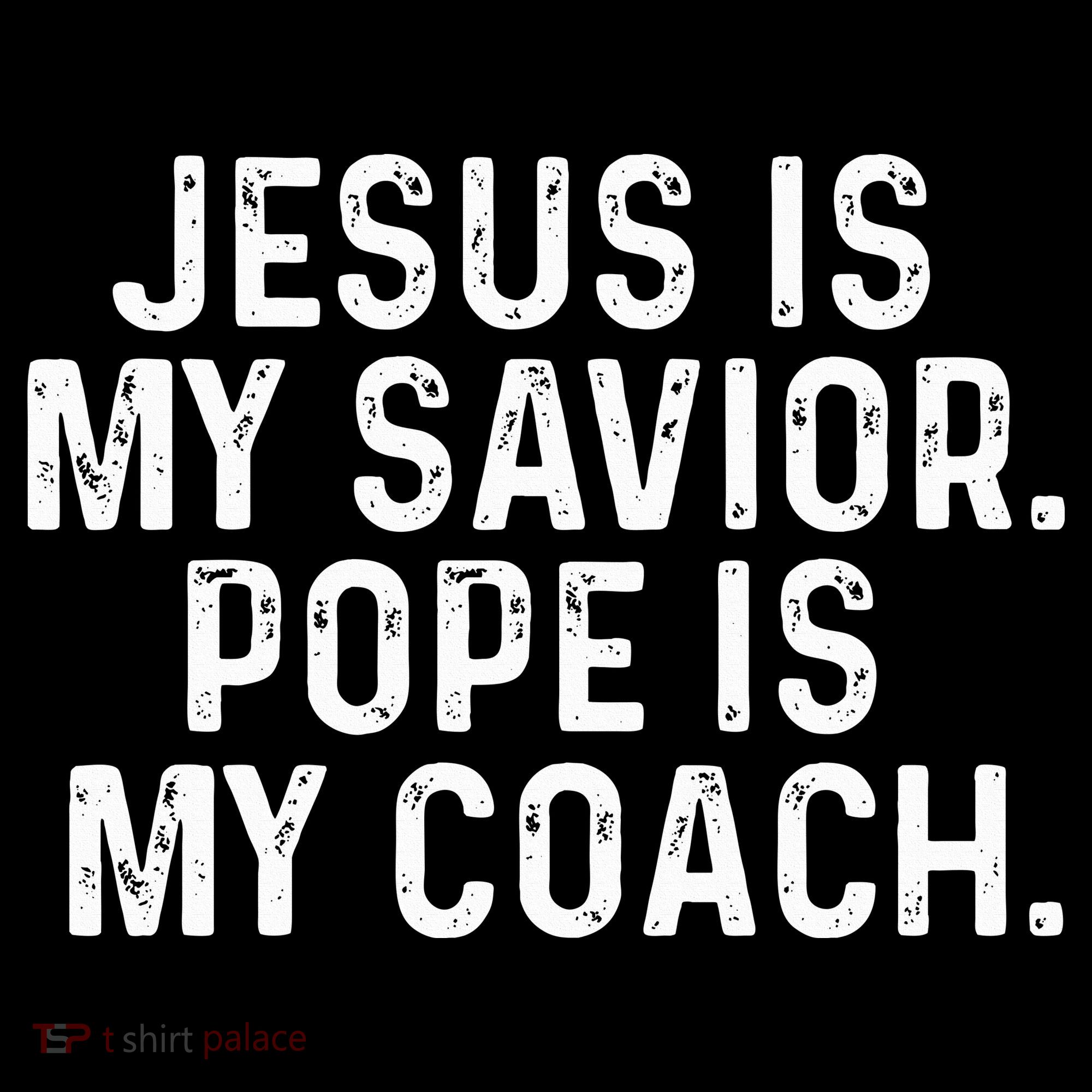 Jesus Is My Savior Pope Is My Coach Religious Women's Hoodie