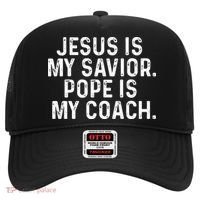 Jesus Is My Savior Pope Is My Coach Religious Hat thumb 0