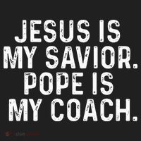 Jesus Is My Savior Pope Is My Coach Religious Hat thumb 2