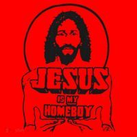 Jesus Is My Homeboy Santa Hat thumb 1