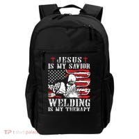 Jesus Is My Savior Welding Christian Weld American Flag Backpack thumb 0