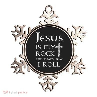 Jesus Is My Rock And That’S How I Roll Ornament