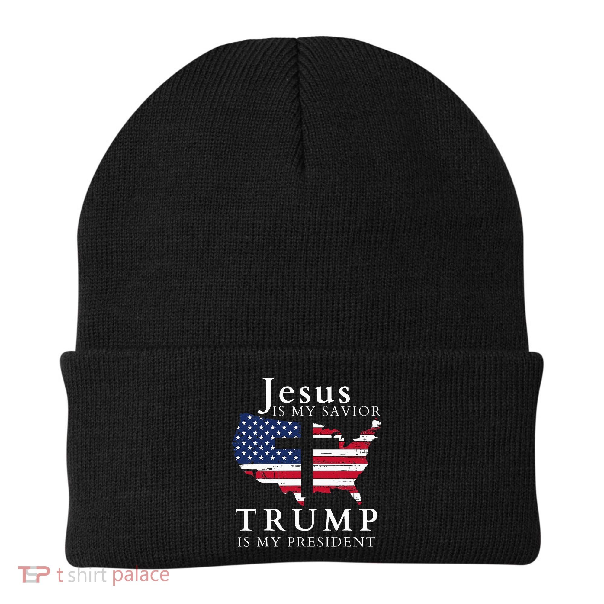 Jesus Is My Savior Trump Is My President Beanie