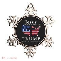 Jesus Is My Savior Trump Is My President Ornament thumb 0
