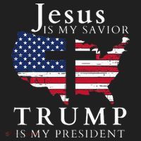 Jesus Is My Savior Trump Is My President Hat thumb 2