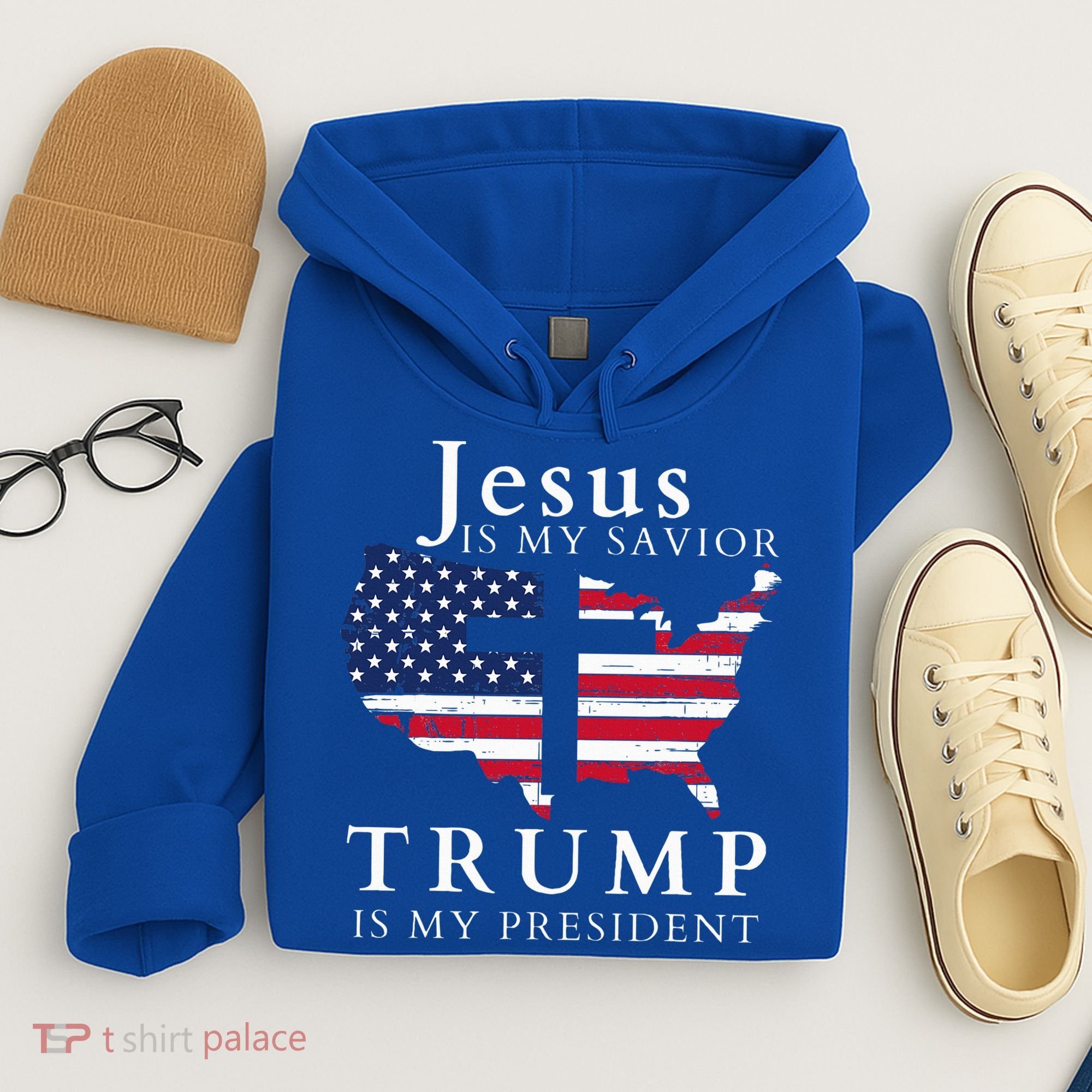 Jesus Is My Savior Trump Is My President Hoodie