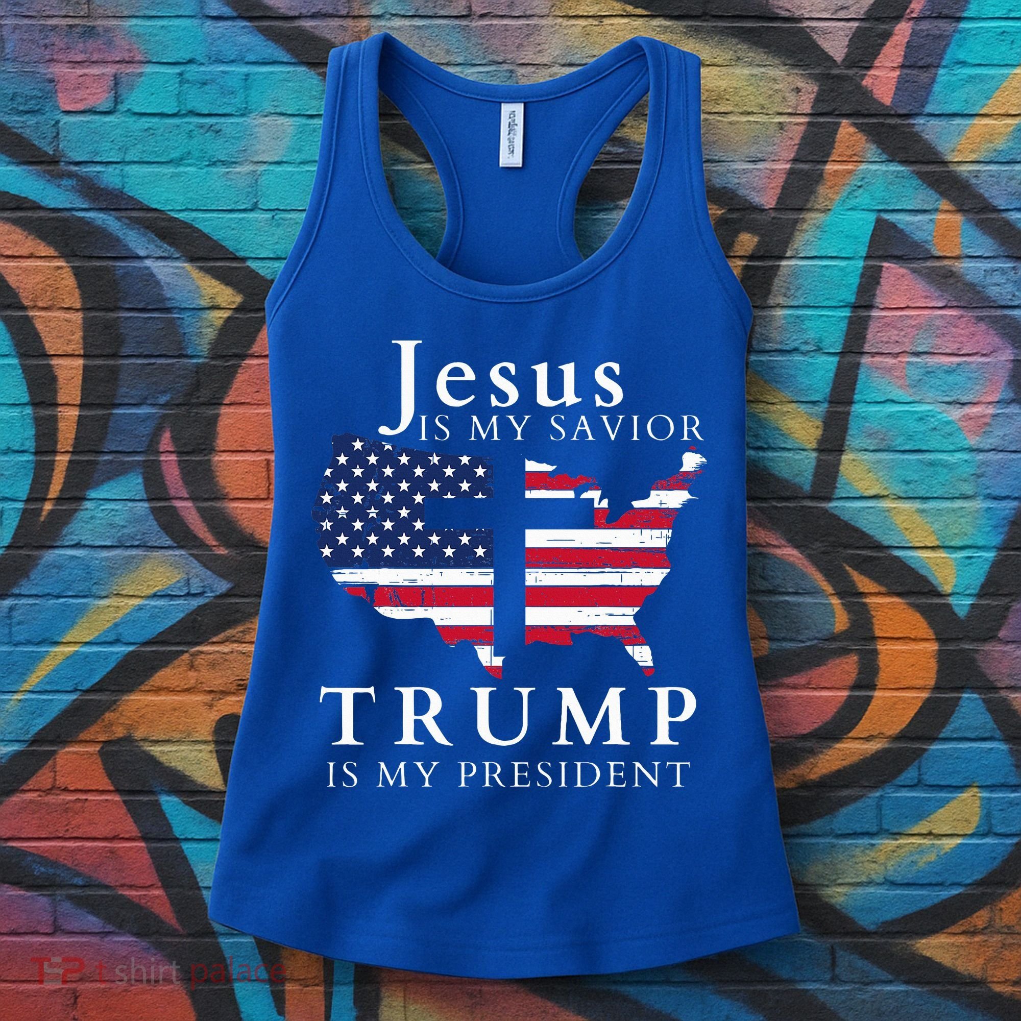 Jesus Is My Savior Trump Is My President Women's Tank Top
