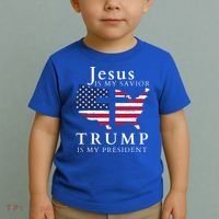 Jesus Is My Savior Trump Is My President Toddler T-Shirt thumb 2