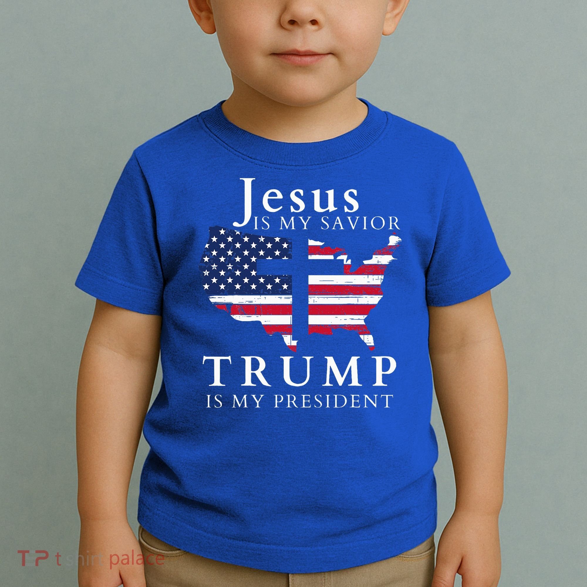 Jesus Is My Savior Trump Is My President Toddler T-Shirt