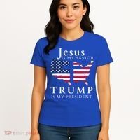 Jesus Is My Savior Trump Is My President Women's T-Shirt thumb 4