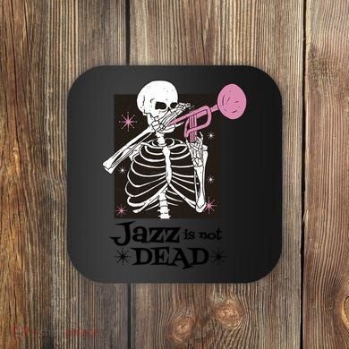Jazz Is Not Dead Skeleton Coaster
