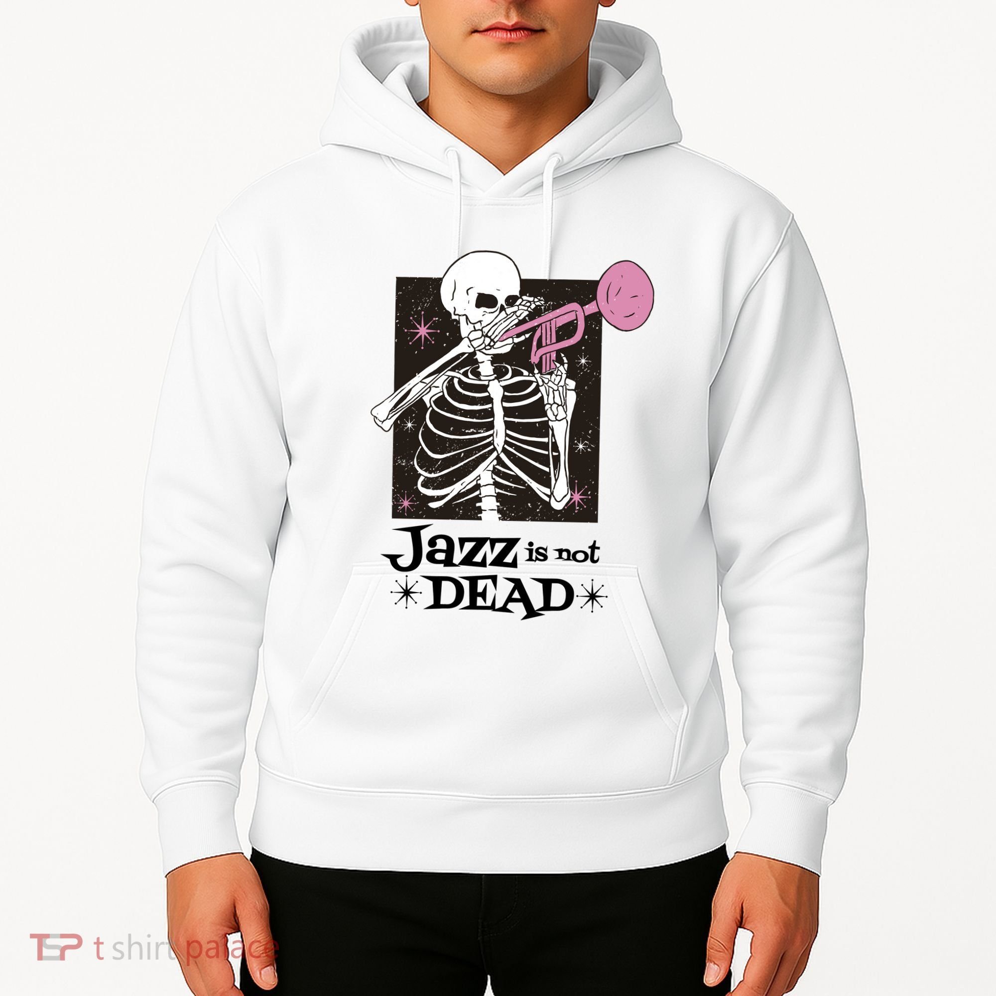 Jazz Is Not Dead Skeleton Hoodie