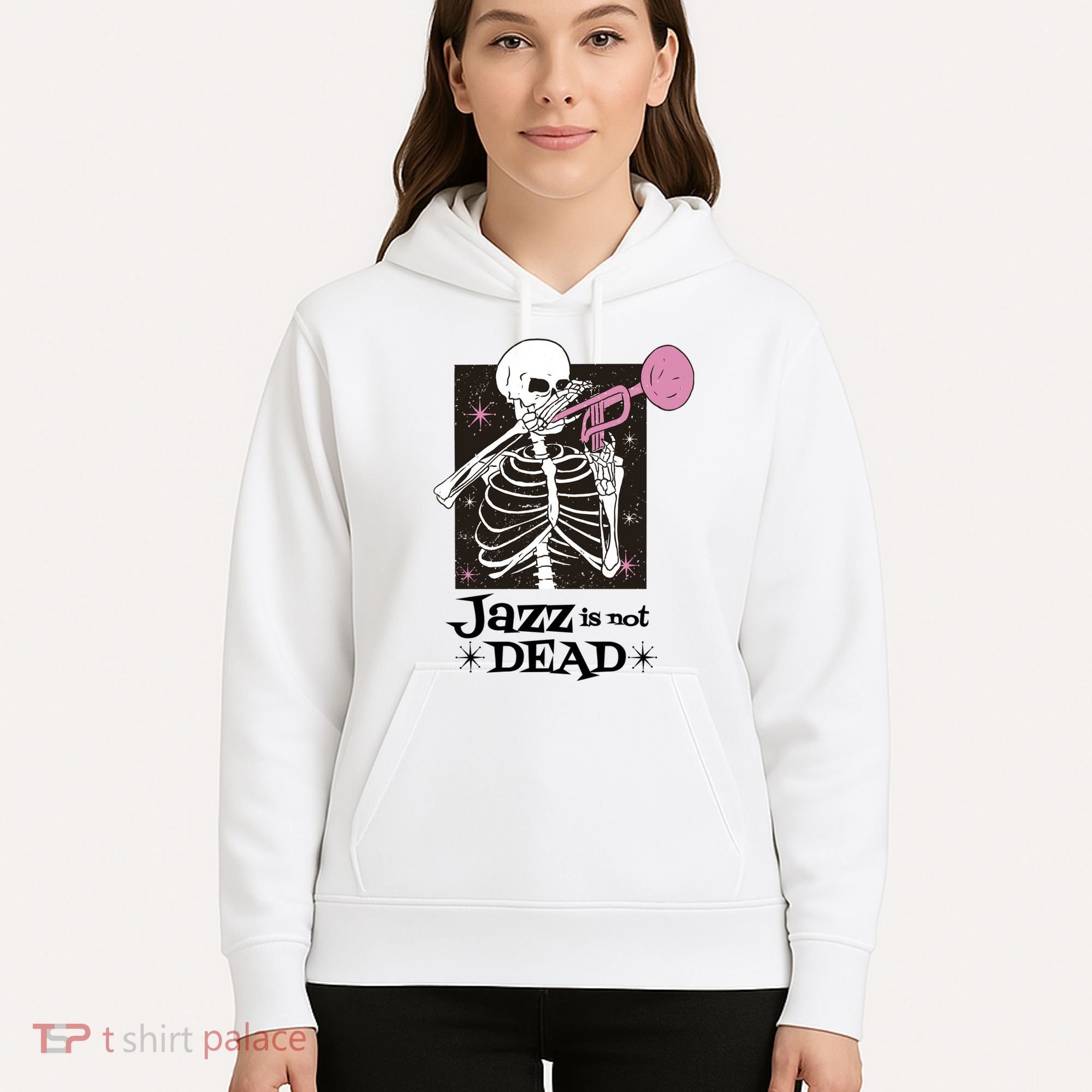 Jazz Is Not Dead Skeleton Hoodie