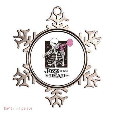 Jazz Is Not Dead Skeleton Ornament