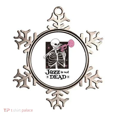 Jazz Is Not Dead Skeleton Ornament