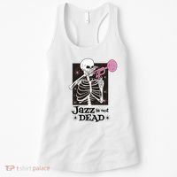 Jazz Is Not Dead Skeleton Women's Tank Top thumb 0