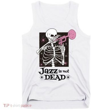 Jazz Is Not Dead Skeleton Tank Top