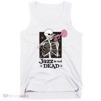 Jazz Is Not Dead Skeleton Tank Top thumb 0
