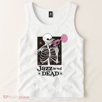 Jazz Is Not Dead Skeleton Tank Top thumb 2