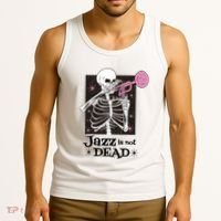 Jazz Is Not Dead Skeleton Tank Top thumb 3