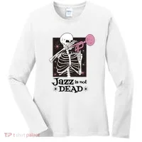 Jazz Is Not Dead Skeleton Women's Long Sleeve Shirt thumb 0
