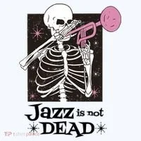 Jazz Is Not Dead Skeleton Women's Long Sleeve Shirt thumb 2