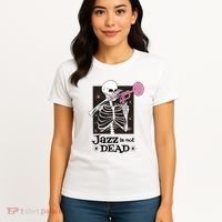 Jazz Is Not Dead Skeleton Women's T-Shirt thumb 4