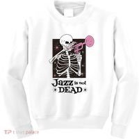 Jazz Is Not Dead Skeleton Kids Sweatshirt thumb 0