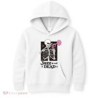 Jazz Is Not Dead Skeleton Kids Hoodie thumb 0