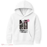 Jazz Is Not Dead Skeleton Kids Hoodie thumb 0