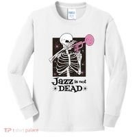 Jazz Is Not Dead Skeleton Kids Long Sleeve Shirt thumb 0