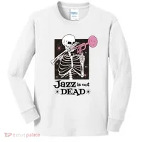 Jazz Is Not Dead Skeleton Kids Long Sleeve Shirt thumb 0