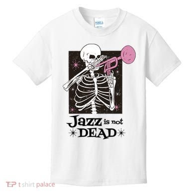 Jazz Is Not Dead Skeleton Kids T-Shirt