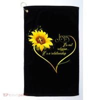 Jesus It's Not A Religion It's A Relationship TShirt Is Perfect Gifts For Men,Do Golf Towel thumb 0