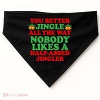 Jingle All the way USA-Made Doggie Bandana thumb 0
