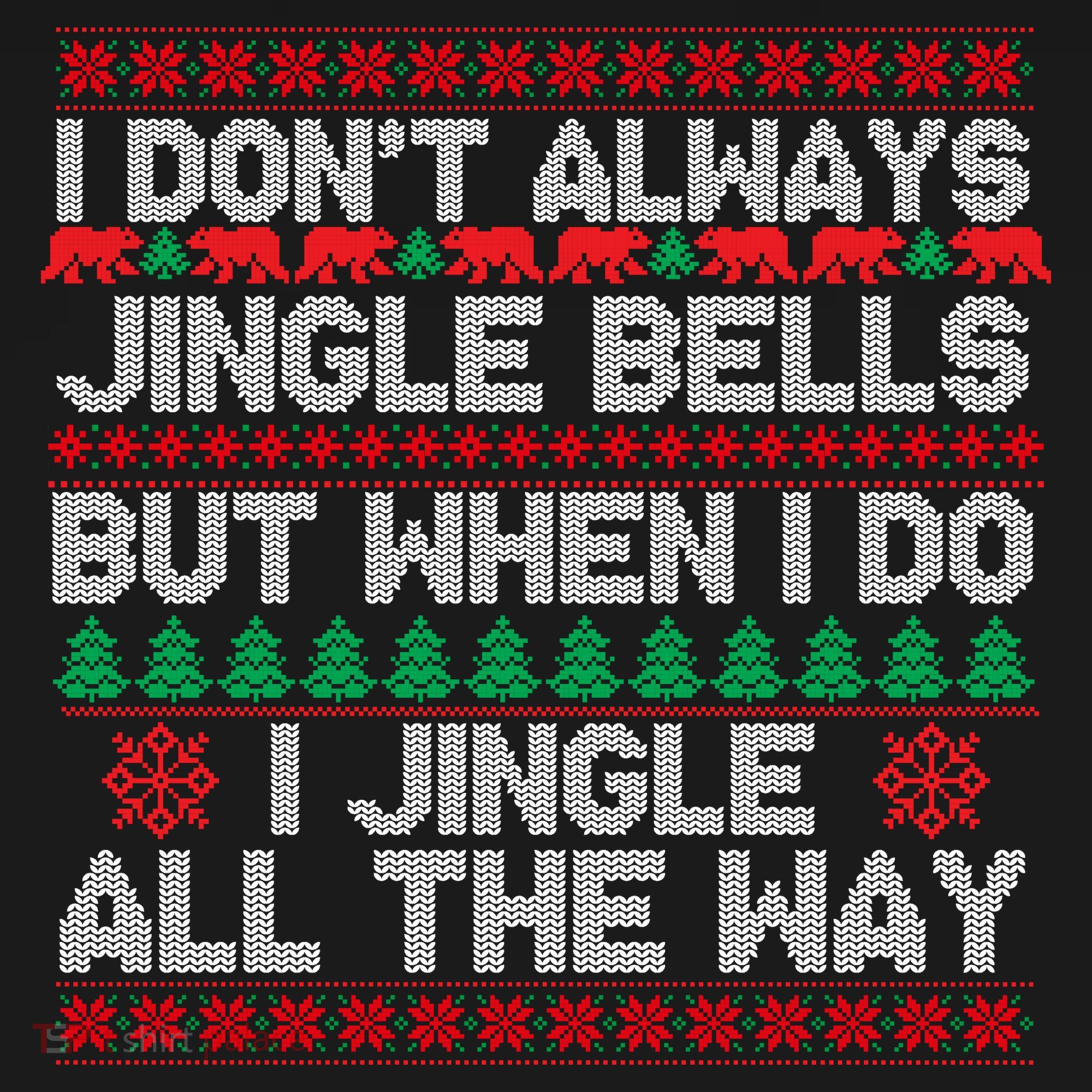 Jingle Bells All The Way PosiCharge Competitor Tank