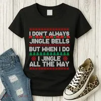 Jingle Bells All The Way Women's T-Shirt thumb 3