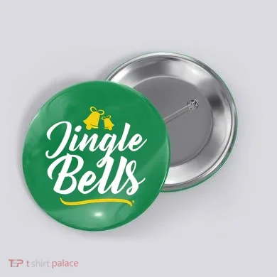 Jingle Bells Classic Christmas  Button