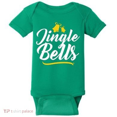 Jingle Bells Classic Christmas  Baby Bodysuit