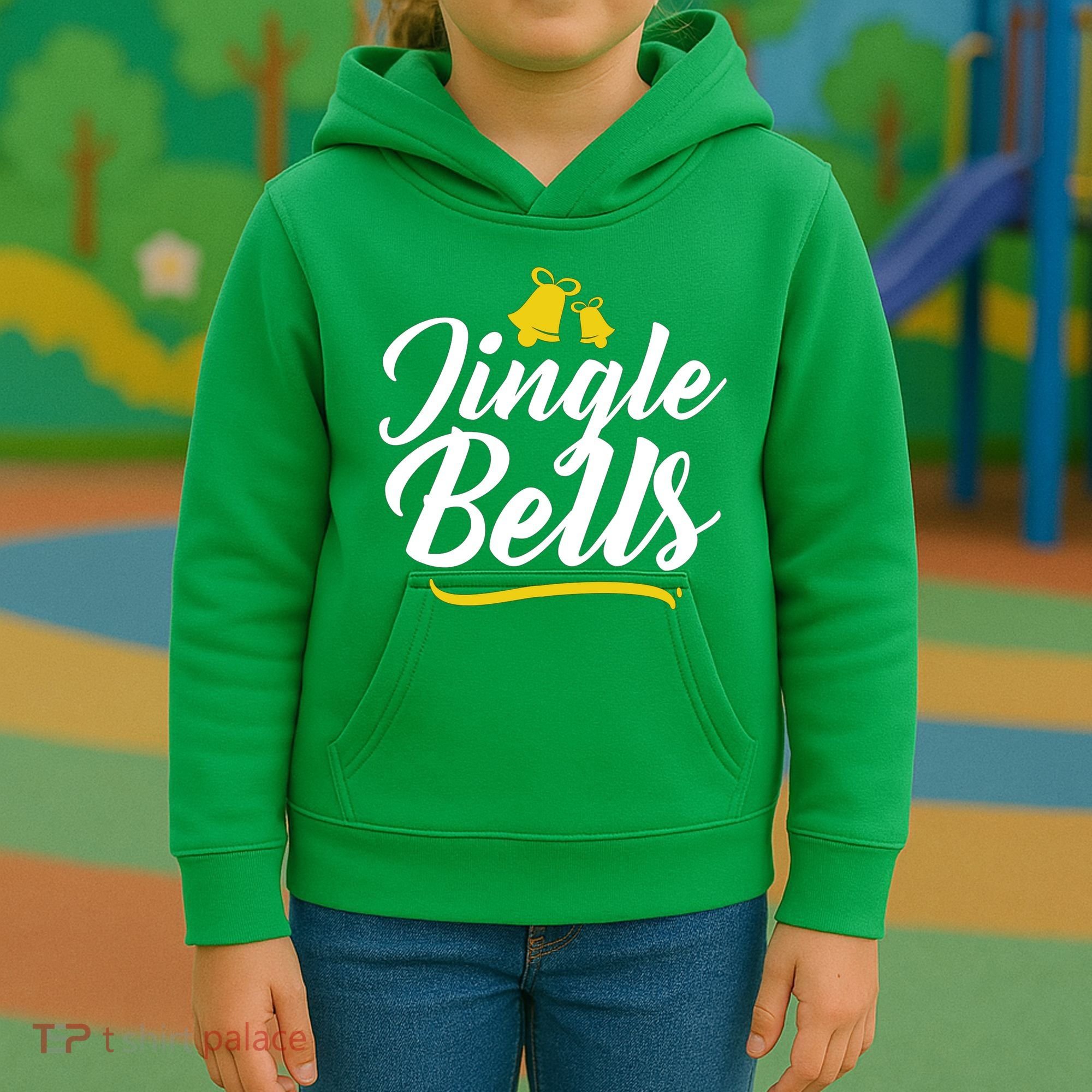 Jingle Bells Classic Christmas  Kids Hoodie