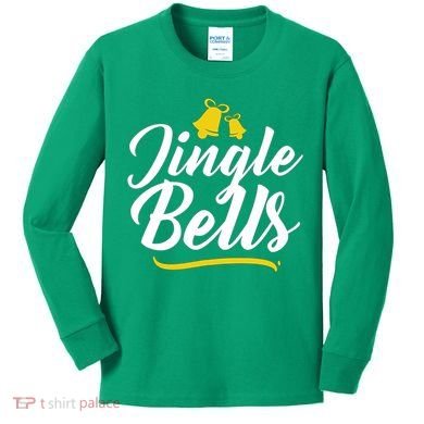 Jingle Bells Classic Christmas  Kids Long Sleeve Shirt