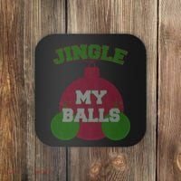 Jingle My Balls Funny X-Mas Coaster thumb 0