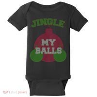 Jingle My Balls Funny X-Mas Baby Bodysuit thumb 0