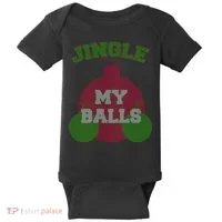 Jingle My Balls Funny X-Mas Baby Bodysuit thumb 0