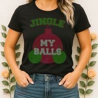 Jingle My Balls Funny X-Mas Women's T-Shirt thumb 2