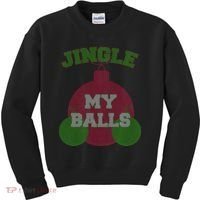 Jingle My Balls Funny X-Mas Kids Sweatshirt thumb 0