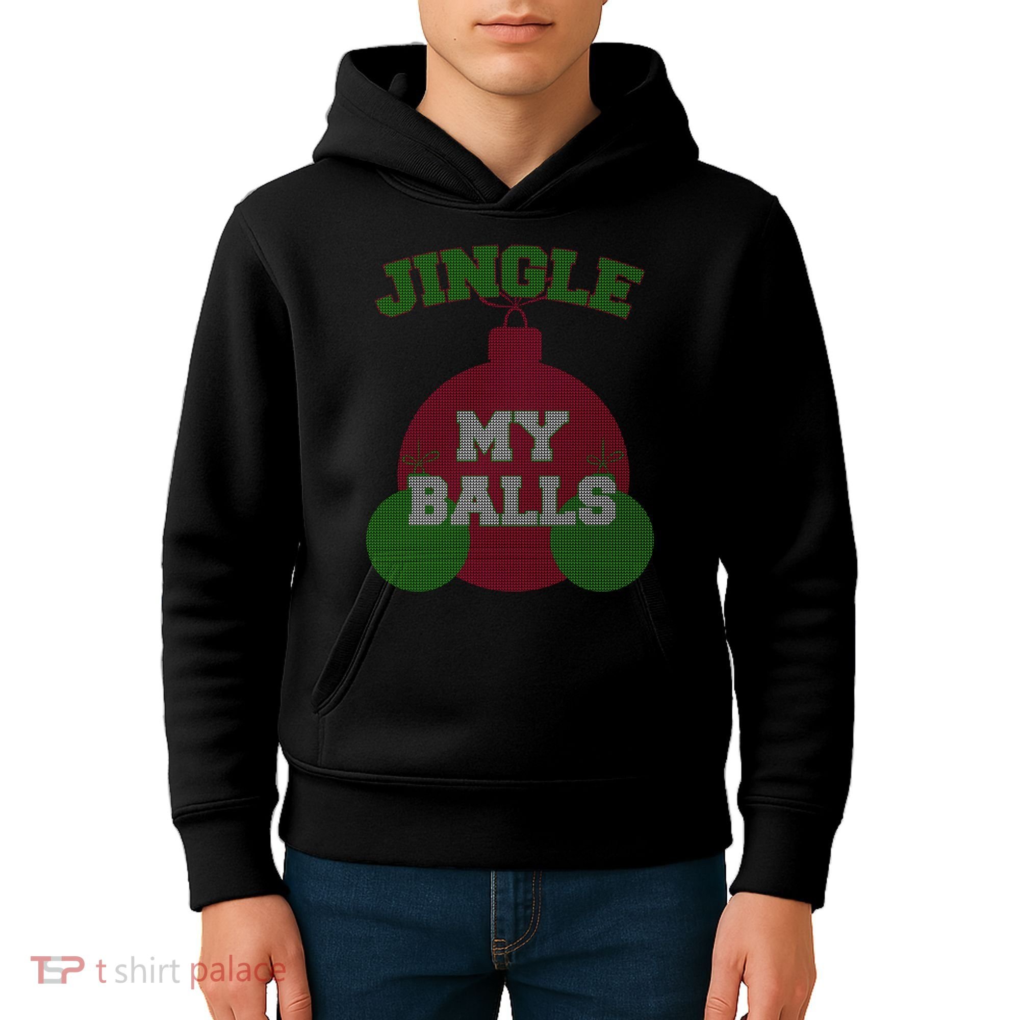 Jingle My Balls Funny X-Mas Kids Hoodie