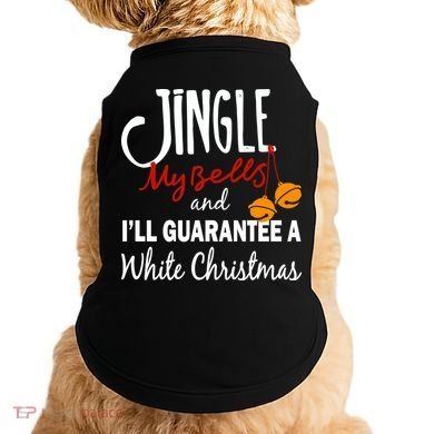 Jingle My Bells For White Christmas Doggie Tank